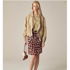 J.Crew Retail XS Garment-dyed flight jacket in durable twill